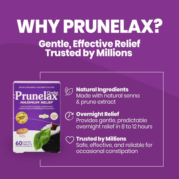 Prunelax Ciruelax Maximum Relief Coated Tablets
