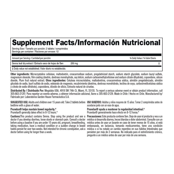Prunelax Ciruelax Maximum Relief Coated Tablets