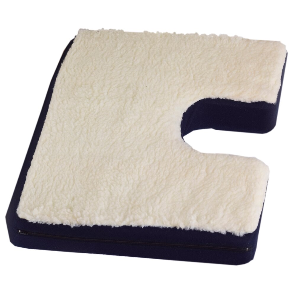 Bariatric Coccyx Gel Seat Cushion with Fleece Top
