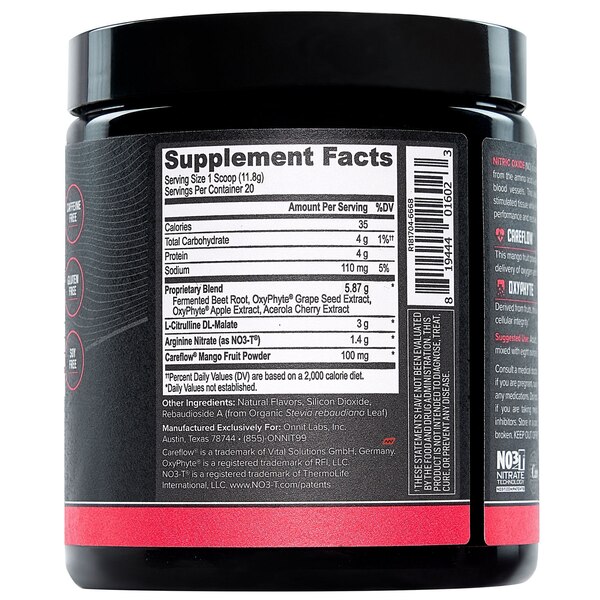 Onnit Total Nitric Oxide Performance & Pump, 8.32 OZ
