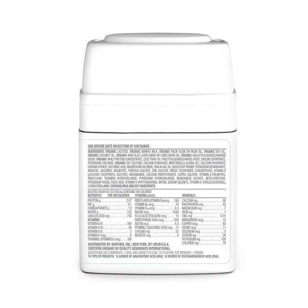 Happy Baby Organic Stage 1 Infant Formula with Iron Powder, 21 OZ