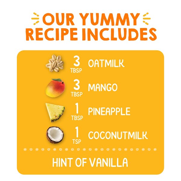 Happy Family Oatmilk Pudding Pouch, Oatmilk, Mangos, Pineapples, Coconutmilk, 4 OZ