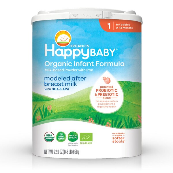 Happy Baby Organic Infant Formula Powder, 22.9 OZ
