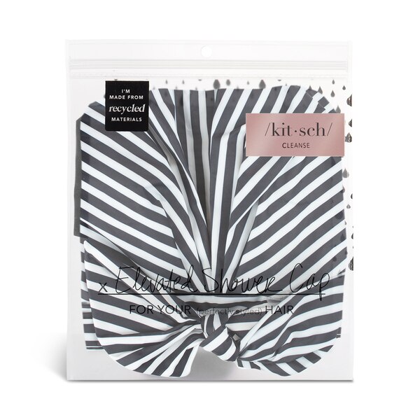 Kitsch Elevated Luxury Shower Cap, Stripe