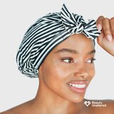 Kitsch Elevated Luxury Shower Cap, Stripe, thumbnail image