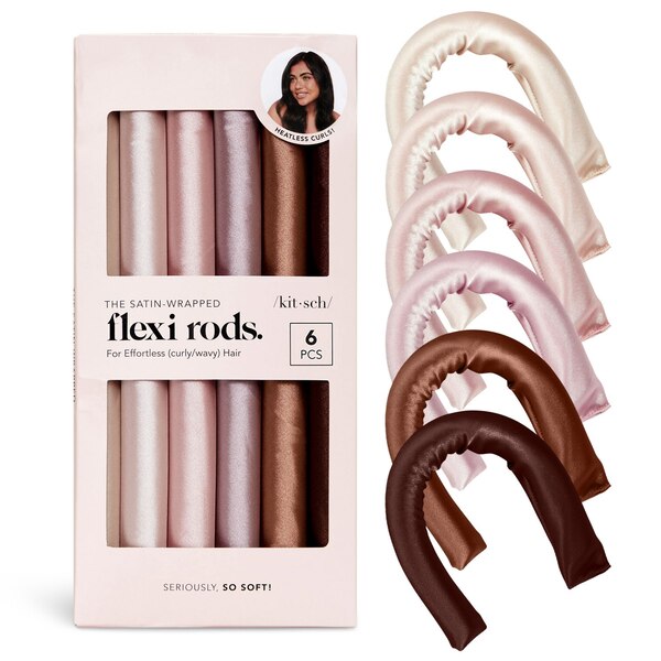 Kitsch Flexi Rods Heatless Curling Set, 6 CT