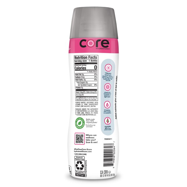 Core Hydration Plus Vibrance, 24 oz