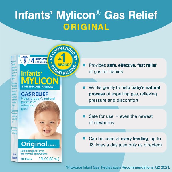 Mylicon Infant Gas Relief Drops Original, 1 OZ