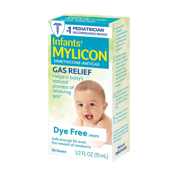 Mylicon Infant Gas Relief Drops Dye Free, .5 OZ