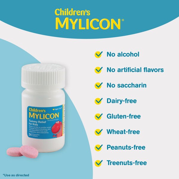 Mylicon Tummy Relief Tablets, 24 CT