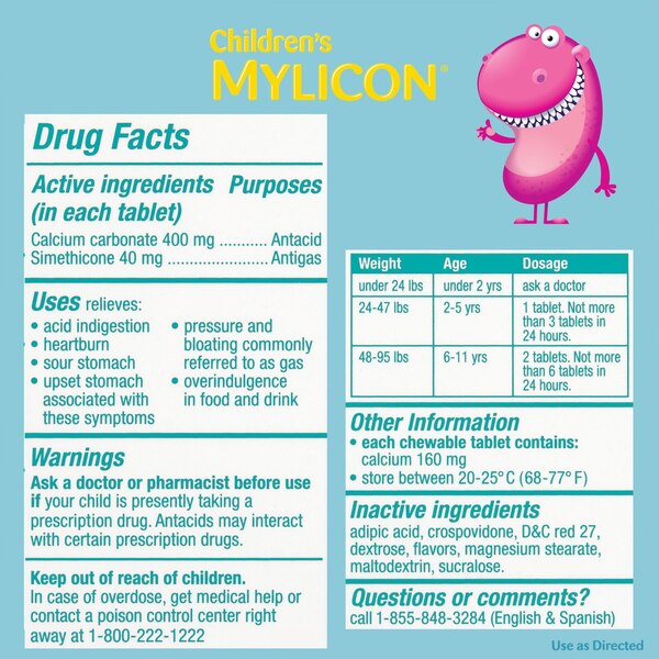 Mylicon Tummy Relief Tablets, 24 CT