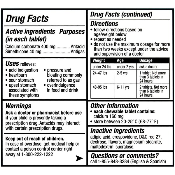 Mylicon Tummy Relief Tablets, 24 CT