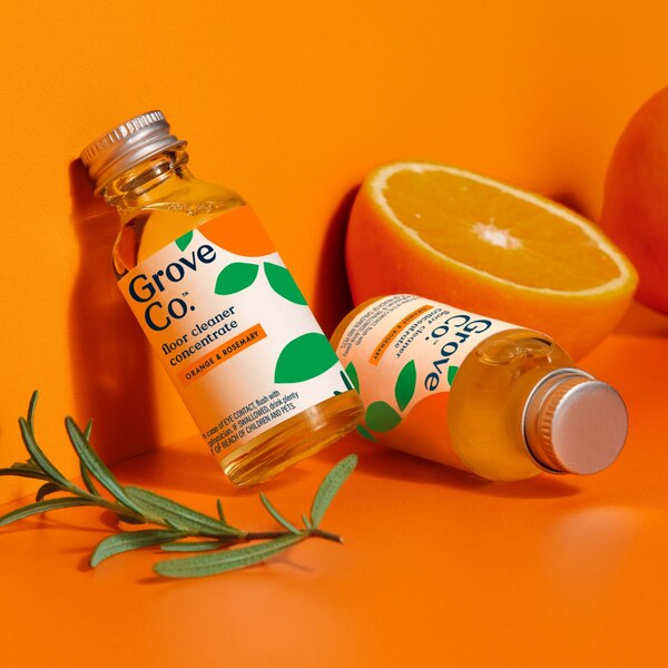 Grove Co. Floor Cleaning Concentrate Orange & Rosemary, 1 oz, 2 ct