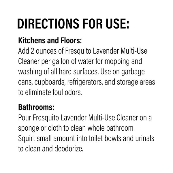 Fresquito Multi-Use Cleaner, Lavender, 128 oz