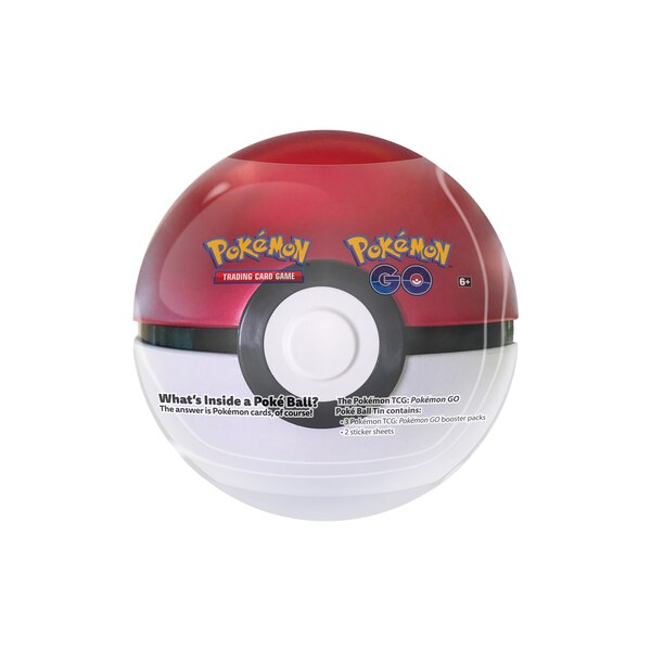 Pokémon Poke Ball Tin with 3 Trading Card Packs & Coin, Blind Capsule