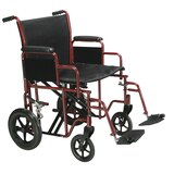 Drive Medical Bariatric Heavy Duty Transport Wheelchair with Swing Away Footrest, thumbnail image