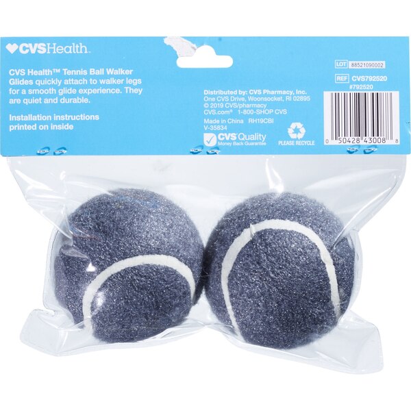 CVS Health Walker Rear Tennis Ball Glides