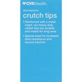 CVS Health Crutch Tips, Gray, 7/8", 2 CT, thumbnail image