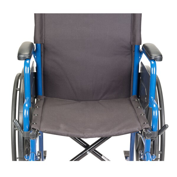 Drive Medical Blue Streak Wheelchair with Flip Back Desk Arms, Swing Away Footrests