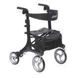 Drive Medical Nitro Elite CF Rollator Rolling Walker, Black, thumbnail image 1 of 5