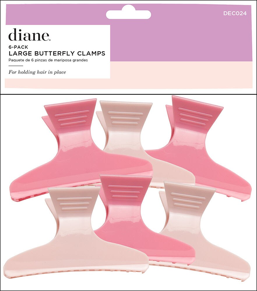 Diane Butterfly Hair Clips, 6CT
