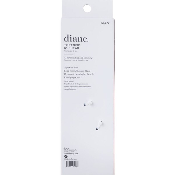 Diane Precision Cut Shear, Tortoise, 6 IN