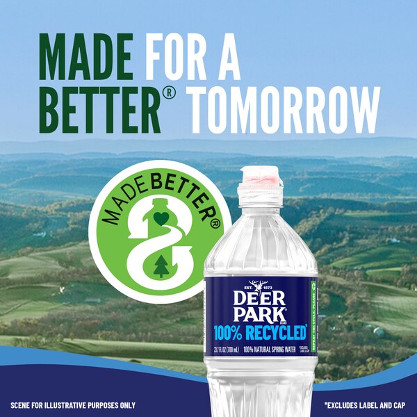 Deer Park 100% Natural Spring Water Plastic Jug, 101.4 oz