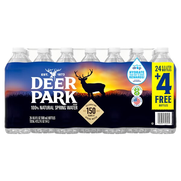 Deer Park 100% Natural Spring Water Plastic Bottle