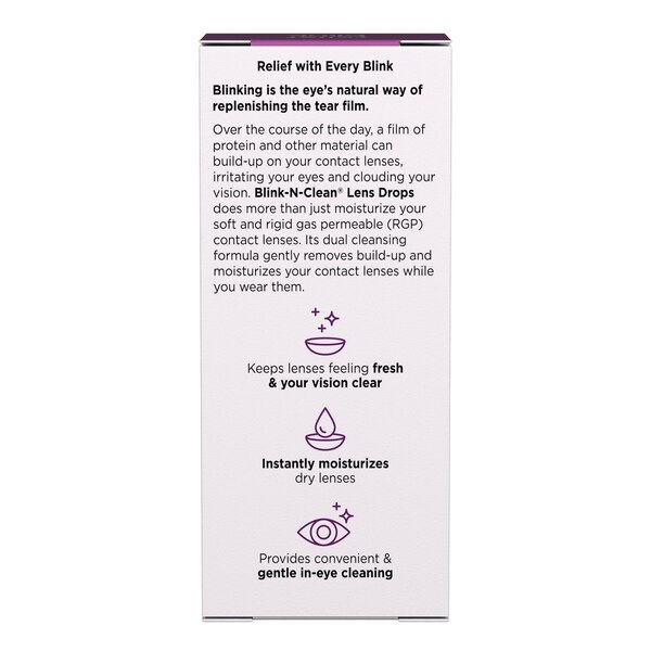 Blink-N-Clean Dry Contacts Lens Drops, 0.5 FL OZ