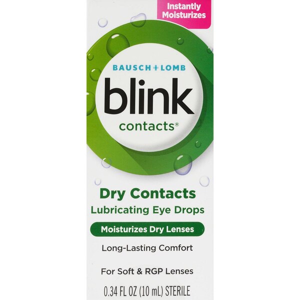 Blink Contacts Lubricant Eye Drops, 0.34 FL OZ