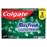 Colgate Max Fresh Whitening Anticavity Fluoride Toothpaste with Breath Strips, Clean Mint, thumbnail image