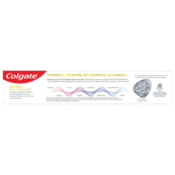 Colgate Total Active Prevention Toothpaste, Whitening Gel