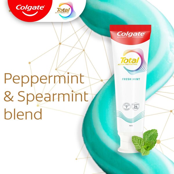 Colgate Total Active Prevention Toothpaste, Fresh Mint, 5.1 OZ