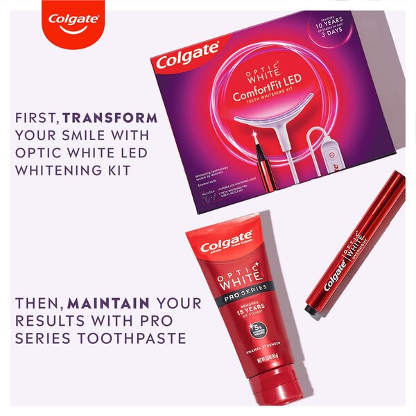 Colgate Optic White ComfortFit LED Teeth Whitening Kit
