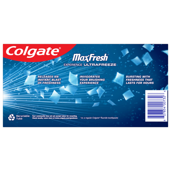 Colgate Max Fresh Whitening Anticavity Fluoride Toothpaste with Breath Strips, Cool Mint