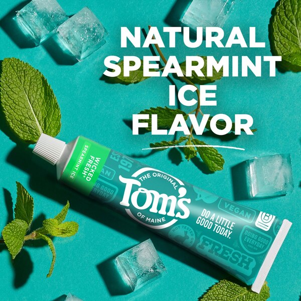 Tom's of Maine Wicked Fresh Fluoride Anticavity Toothpaste, Spearmint Ice, 4 OZ