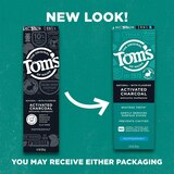 Tom's of Maine Activated Charcoal Anticavity Toothpaste, Peppermint, 4 OZ, thumbnail image