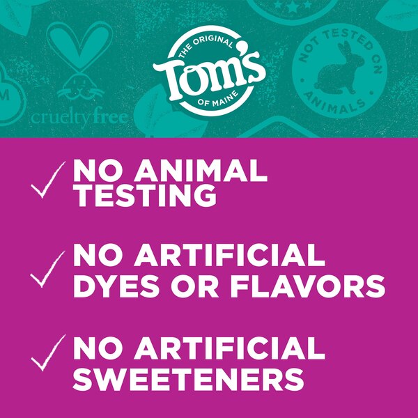 Tom's Of Maine Antiplaque and Whitening Fluoride-Free Natural Toothpaste, Peppermint, 5.5 OZ
