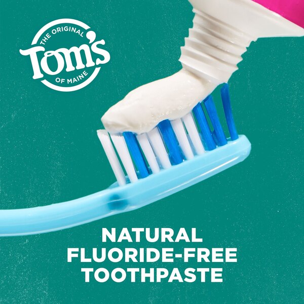 Tom's Of Maine Antiplaque and Whitening Fluoride-Free Natural Toothpaste, Peppermint, 5.5 OZ