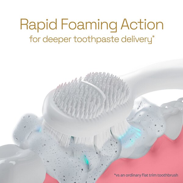 Colgate Foaming Clean Toothbrush, Medium Bristle, 2 CT