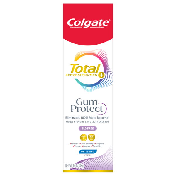 Colgate Total Active Prevention + Gum Protect Whitening Toothpaste, 3 OZ