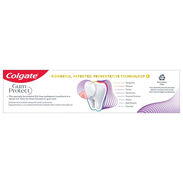 Colgate Total Active Prevention + Gum Protect Whitening Toothpaste, 3 OZ