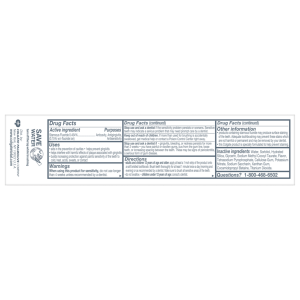 Colgate Total Active Prevention + Gum Protect Whitening Toothpaste, 3 OZ