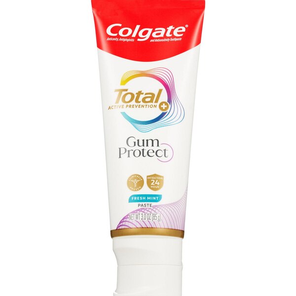 Colgate Total Active Prevention + Gum Protect Whitening Toothpaste, Fresh Mint, 3 OZ