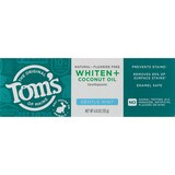 Toms Of Maine Whiten+ Coconut Oil Fluoride Free Toothpaste, Gentle Mint, 4 OZ, thumbnail image