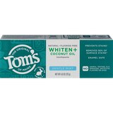Toms Of Maine Whiten+ Coconut Oil Fluoride Free Toothpaste, Gentle Mint, 4 OZ, thumbnail image