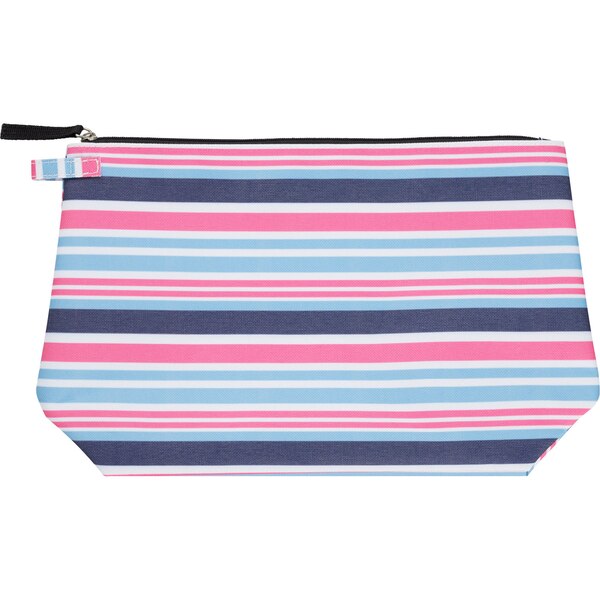 Sun & Sky Small Striped Pouch, 11 x 7.5 in