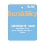 Sun & Sky Small Striped Pouch, 11 x 7.5 in, thumbnail image