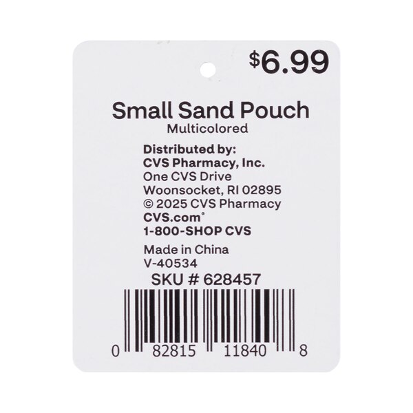 Sun & Sky Small Striped Pouch, 11 x 7.5 in