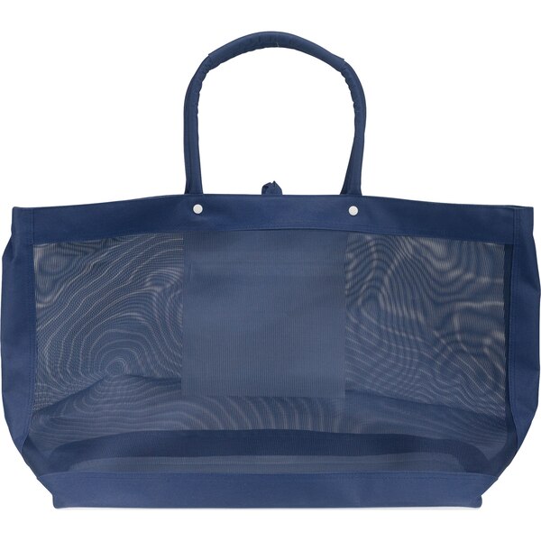 Sun & Sky Oversized Mesh Tote, Navy